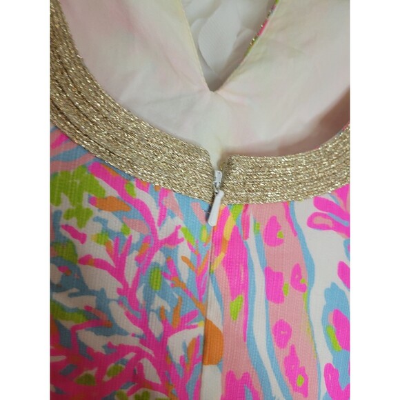 Lilly Pulitzer Janice Shift Dress, Scuba To Cuba Print, Size 2 - Picture 4 of 5